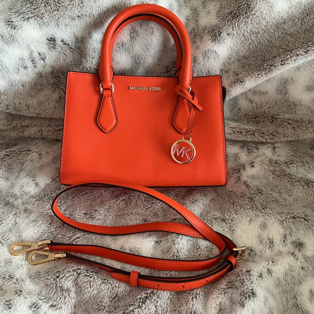 Michael Kors Vibrant Orange “Poppy”Satchel 🍊